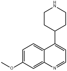 Quinoline, 7-methoxy-4-(4-piperidinyl)- 结构式