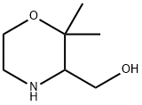 3-Morpholinemethanol, 2,2-dimethyl- 结构式