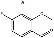 Benzaldehyde, 3-bromo-4-fluoro-2-methoxy- 结构式