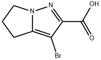 3-溴-5,6-二氢-4H-吡咯并[1,2-B]吡唑-2-羧酸 结构式