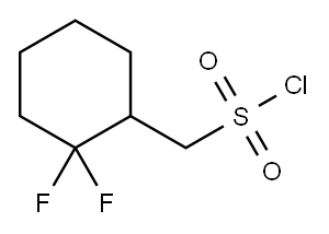(2,2-二氟环己基)甲磺酰氯 结构式