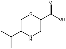 2-Morpholinecarboxylicacid,5-(1-methylethyl)- 结构式