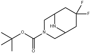 tert-Butyl 7,7-difluoro-3,9-diazabicyclo[3.3.1]nonane-3-carboxylate 结构式