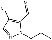 4-chloro-1-isobutyl-1H-pyrazole-5-carbaldehyde 结构式