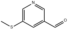 5-(甲硫基)烟醛 结构式