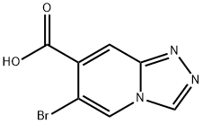 6-溴-[1,2,4]三唑并[4,3-A]吡啶-7-甲酸 结构式