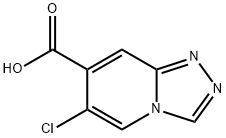 6-氯-[1,2,4]三唑并[4,3-A]吡啶-7-羧酸 结构式