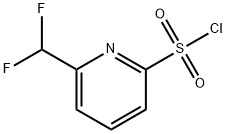 6-(二氟甲基)吡啶-2-磺酰氯 结构式