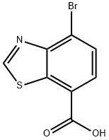 4-bromo-1,3-benzothiazole-7-carboxylic acid 结构式