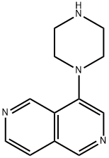 2,6-Naphthyridine, 4-(1-piperazinyl)- 结构式