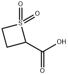 硫杂环丁烷-2-羧酸1,1-二氧化物 结构式