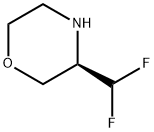 Morpholine, 3-(difluoromethyl)-, (3R)- 结构式