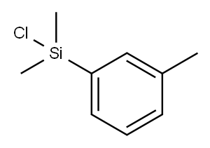 Benzene, 1-(chlorodimethylsilyl)-3-methyl- 结构式
