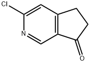 3-氯-5,6-二氢-7H-环戊二烯并[C]吡啶-7-酮 结构式
