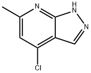 4-氯-6-甲基-1H-吡唑并[3,4-B]吡啶 结构式