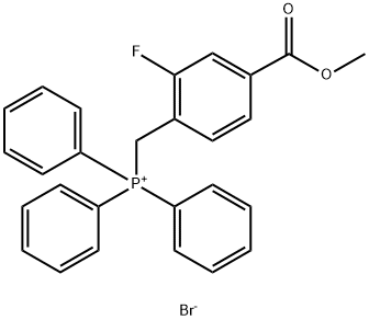 (2-Fluoro-4-methoxycarbonyl-benzyl)-triphenylphosphonium bromide 结构式