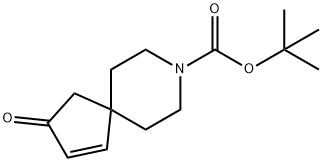 3-氧代-8-氮杂螺[4-]癸-1-烯-8-羧酸叔丁酯 结构式