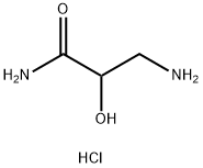 3-amino-2-hydroxypropanamide hydrochloride 结构式