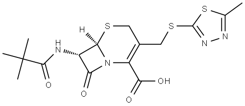 头孢唑啉杂质B 结构式