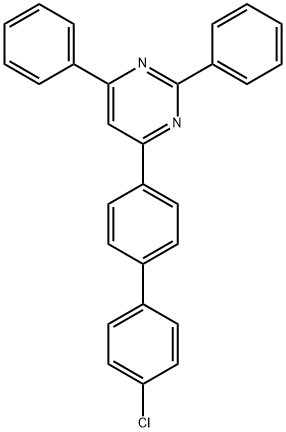 4-(4'-氯-[1,1'-联苯]-4-基)-2,6-二苯基嘧啶 结构式