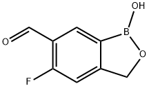 5-氟-1-羟基-1,3-二氢苯并[C][1,2]氧硼杂环戊烷-6-甲醛 结构式