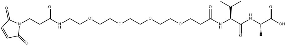 Mal-PEG4-VA 结构式