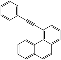 Phenanthrene, 4-(2-phenylethynyl)- 结构式