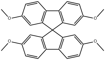 2,2',7,7'-tetramethoxy-9,9'-spirobi[fluorene 结构式