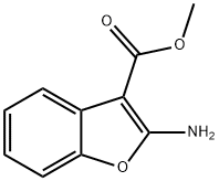 3-Benzofurancarboxylic acid, 2-amino-, methyl ester 结构式