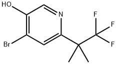 4-溴-6-(1,1,1-三氟-2-甲基丙烷-2-基)吡啶-3-醇 结构式