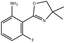 2-(4,4-二甲基-4,5-二氢噁唑-2-基)-3-氟苯胺 结构式