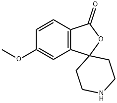 6-甲氧基-3H-螺[异苯并呋喃-1,4'-哌啶]-3-酮 结构式