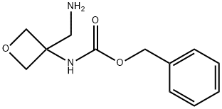 (3-(氨基甲基)氧杂环丁烷-3-基)氨基甲酸苄酯 结构式