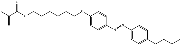 2-Propenoic acid, 2-methyl-, 6-[4-[2-(4-butylphenyl)diazenyl]phenoxy]hexyl ester 结构式