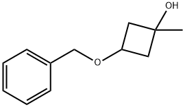 3-(苄氧基)-1-甲基环丁烷-1-醇 结构式