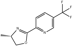 (S)-4-甲基-2-(5-(三氟甲基)吡啶-2-基)-4,5-二氢恶唑 结构式