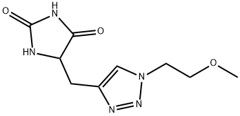 5-([1-(2-Methoxyethyl)-1h-1,2,3-triazol-4-yl]methyl)imidazolidine-2,4-dione 结构式