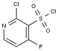 2-氯-4-氟吡啶-3-磺酰氯 结构式