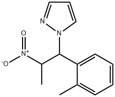 1-[1-(2-methylphenyl)-2-nitropropyl]-1H-pyrazole 结构式