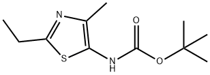 tert-butyl N-(2-ethyl-4-methyl-1,3-thiazol-5-yl)carbamate 结构式