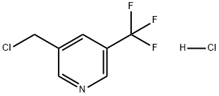 3-(氯甲基)-5-(三氟甲基)吡啶盐酸盐 结构式