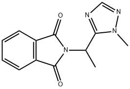 2-[1-(1-methyl-1H-1,2,4-triazol-5-yl)ethyl]-2,3-dihydro-1H-isoindole-1,3-dione 结构式