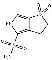 3,5-二氢-2H-噻吩并[2,3-C]吡咯-4-磺酰胺1,1-二氧化物 结构式
