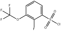 2-氟-3-(三氟甲氧基)苯磺酰氯 结构式