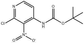 TERT-BUTYL N-(2-CHLORO-3-NITROPYRIDIN-4-YL)CARBAMATE 结构式