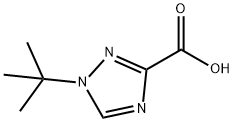 1-(叔丁基)-1H-1,2,4-三唑-3-羧酸 结构式