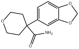 4-(2H-1,3-benzodioxol-5-yl)oxane-4-carboxamide 结构式