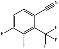 3,4-二氟-2-(三氟甲基)苄腈 结构式