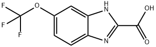 6-三氟甲氧基-1H-苯并咪唑-2-甲酸 结构式