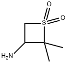 3-AMINO-2,2-DIMETHYL-1LAMBDA6-THIETANE-1,1-DIONE 结构式